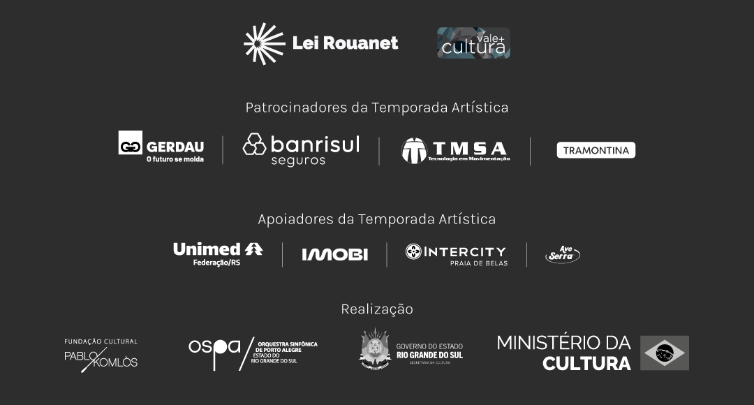 lista de apoiadores e patrocinadores da temporada